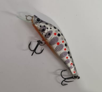 Wobbler PAN handmade, for river trout 55mm floating